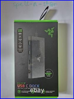 Razer USB-C Dock 11 ports with HDMI, Gigabit Ethernet, 3.5mm audio port, USB-A