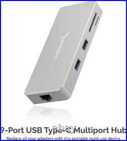 SABRENT USB C docking station adapter 3.2, USB hub HB-UHPN