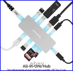 SABRENT USB C docking station adapter 3.2, USB hub HB-UHPN