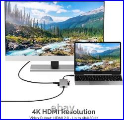 SABRENT USB C docking station adapter 3.2, USB hub HB-UHPN