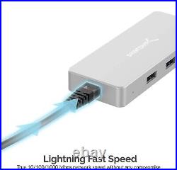 SABRENT USB C docking station adapter 3.2, USB hub HB-UHPN
