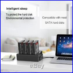 SATA USB3.0 Four Bay Hard Drive HDD Docking Station Offline Duplicator Box H1