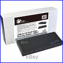 SIIG USB 3.0 4K Dual Video Docking Station USB-C