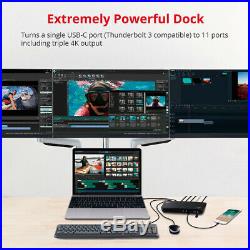 SIIG USB-C Triple 4K Video Docking Station with Power Delivery