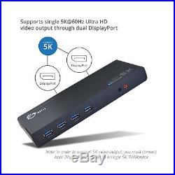 SIIG USB-C (Type C) 4K Dual Video Docking Station Dual 4K@60HZ Single 5