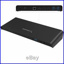 Sabrent 10 Port Usb Type-C Triple 4K Display Docking Station With Charging Capac