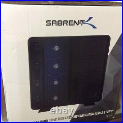 Sabrent DS-SC4B USB V3.2 4-Bay 3.5 SATA Hard Drive Tray-less Docking Station