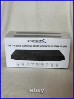 Sabrent USB Type-C Dual 4K Universal-Docking Station, USB-C, Ethernet, DP, HDMI