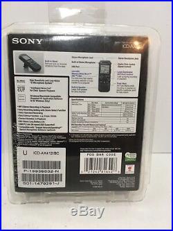 Sony ICD-AX412 Stereo Digital Voice Recorder USB 2.0 WIN & MAC Compatible