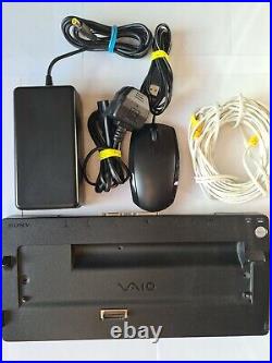 Sony VGP-PRSZ1 Docking Station 19.5v with Power Supply & HP USB Mouse TESTED