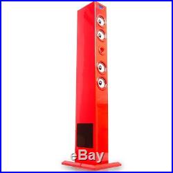 Sound Tower Turm Fernbedienung Dockingstation Ipod Iphone USB BigBen Glossy Red