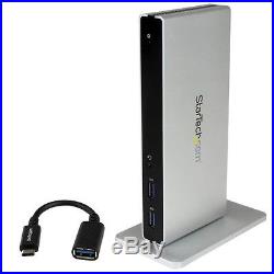 StarTech. Com DVI Dual-Monitor Docking Station for USB-C Laptops USB-C to USB-A