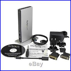 StarTech. Com DVI Dual-Monitor Docking Station for USB-C Laptops USB-C to USB-A