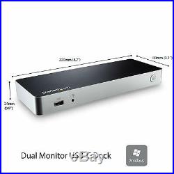StarTech. Com Dual-Monitor USB-C Dock for WindowsLaptop Docking Station4K MST