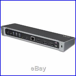 StarTech. Com Triple-4K Monitor USB-C Docking Station for Laptops With 5 x USB 3.0