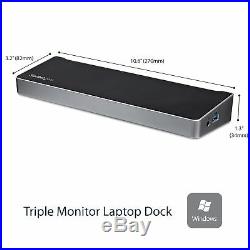 StarTech. Com Triple-Monitor USB 3.0 Docking Station 1x HDMI 2x DisplayPort