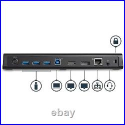 StarTech. Com USB 3.0 Laptop Docking Station Dual Video 4K DisplayPort HDMI New