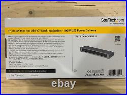 StarTech DK30CH2DEPUE Triple-4K USB-C Docking Station 100W Power Delivery