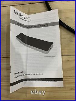 StarTech DK30CH2DEPUE Triple-4K USB-C Docking Station 100W Power Delivery
