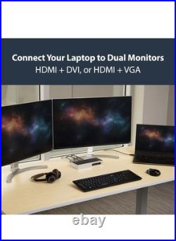 StarTech Dual Monitor USB 3.0 Laptop Docking Station with HDMI, DVI, USB RRP £125 StarTech Dual Monitor USB 3.0 Laptop Docking Station with HDMI, DVI, USB RRP £125