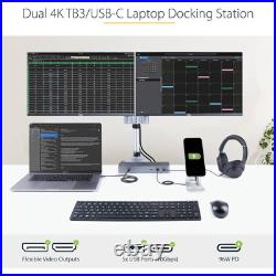 StarTech Thunderbolt 3 and USB-C Docking Station Dual 4K 60Hz DisplayPort 1.4 or