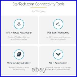 StarTech Thunderbolt 3 and USB-C Docking Station Dual 4K 60Hz DisplayPort 1.4 or