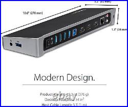 StarTech Triple 4K Monitor, USB3.0 Docking Station, Dual DP + HDMI USB3DOCKH2DP