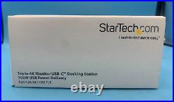 StarTech Triple 4K Monitor, USB-C Docking Station Dual DP + HDMI DK30CH2DEPUE