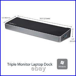 StarTech Triple-Monitor USB 3.0 Docking Station 1x HDMI 2x DisplayPort StarTech Triple-Monitor USB 3.0 Docking Station 1x HDMI 2x DisplayPort
