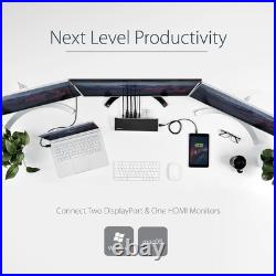 StarTech Triple-Monitor USB 3.0 Docking Station 1x HDMI 2x DisplayPort StarTech Triple-Monitor USB 3.0 Docking Station 1x HDMI 2x DisplayPort