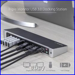 StarTech Triple-Monitor USB 3.0 Docking Station 1x HDMI 2x DisplayPort StarTech Triple-Monitor USB 3.0 Docking Station 1x HDMI 2x DisplayPort
