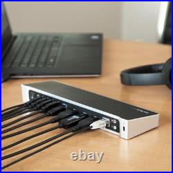 StarTech Triple-Monitor USB 3.0 Docking Station 1x HDMI 2x DisplayPort StarTech Triple-Monitor USB 3.0 Docking Station 1x HDMI 2x DisplayPort