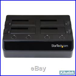 StarTech USB 3.0 to 4-Bay SATA 6Gbps Hard Drive Docking Station with UASP and Du