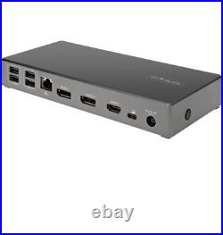 StarTech USB C Dock Triple 4K Monitor USB Type-C Docking Station 100W Pow StarTech USB C Dock Triple 4K Monitor USB Type-C Docking Station 100W Pow