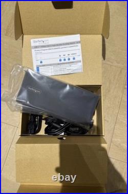 StarTech USB C Dock Triple 4K Monitor USB Type-C Docking Station 100W Pow StarTech USB C Dock Triple 4K Monitor USB Type-C Docking Station 100W Pow