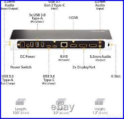 StarTech USB-C Docking Station USB-C, 4x USB-A Hub USB 3.1 Gen 1 Type-C Dock