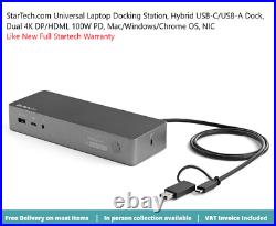 StarTech USB-C Hybrid Universal Laptop Docking Station DK30C2DPPDUE