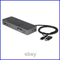 StarTech USB-C & USB-A Dock Hybrid Universal Laptop Docking Station