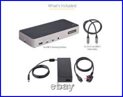 StarTech USB-C Universal 4k HDMI/DP Triple Monitor Docking Station 100W