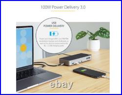 StarTech USB-C Universal 4k HDMI/DP Triple Monitor Docking Station 100W