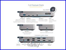 StarTech USB-C Universal 4k HDMI/DP Triple Monitor Docking Station 100W
