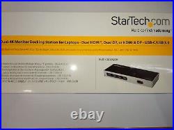 StarTech.com DK30A2DH Dual 4K 60Hz Monitor Docking Station DP & HDMI USB A/C