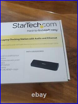 StarTech.com Dual-Monitor USB 3.0 Docking Station with HDMI & DVI/VGA NEW