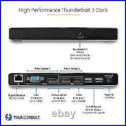 StarTech.com Thunderbolt 3 Dock Dual 4K 60Hz Monitor TB3 Laptop Docking Sta