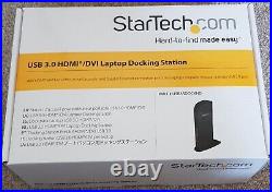 StarTech.com USB 3.0 Universal Docking Station with HDMI, DVI, USB like Dell HP
