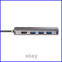 StarTech.com USB C Multiport Adapter 4K 60Hz HDMI Video 3 Pt 5Gbps USB-A Hub
