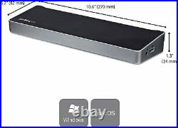 Startech Triple Monitor 4k Ub-c Dock With 5 X Usb 3.0 Ports Black