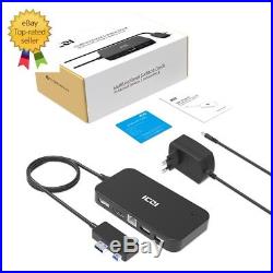 Surface Dock Hub- HDMI Display, Ethernet amp USB 2.0/3.0 Ports Docking Station