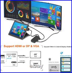 Surface Pro Dock for Surface Pro 4/Pro 5/Pro 6 USB Hub Docking Station with 4K C
