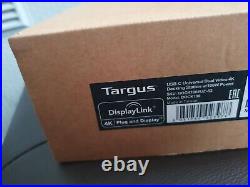 Targus DOCK190EUZ-90 Docking Station 100W Power. USB C Dual Video 4k